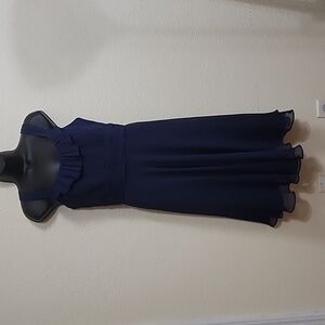 David's Bridal Navy Blue Night Gown, Ladies, Size 8.